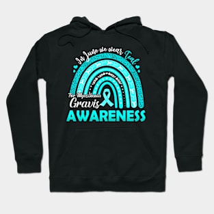 June Wear Teal Myasthenia Gravis Awareness Hoodie